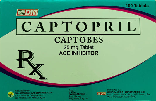 Captopril 25mg  (CAPTOBES)