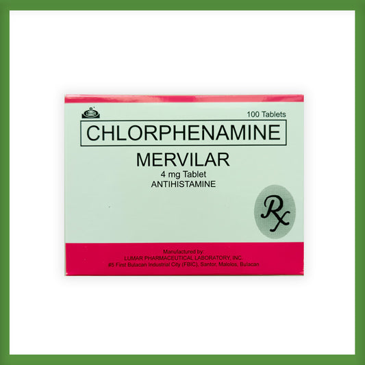 Chlorphenamine 4mg (MERVILAR)